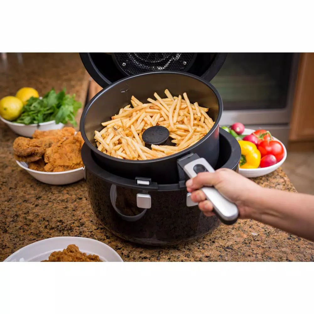 Modernhome 7 Qt. Auto-Stirring Digital Air Fryer, 1350W Rotating Convection Oven