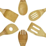 Oceanstar Ocean Star 6-Piece Bamboo Cooking Utensil Set - Natural Wood Kitchen Tools thumbnail 3
