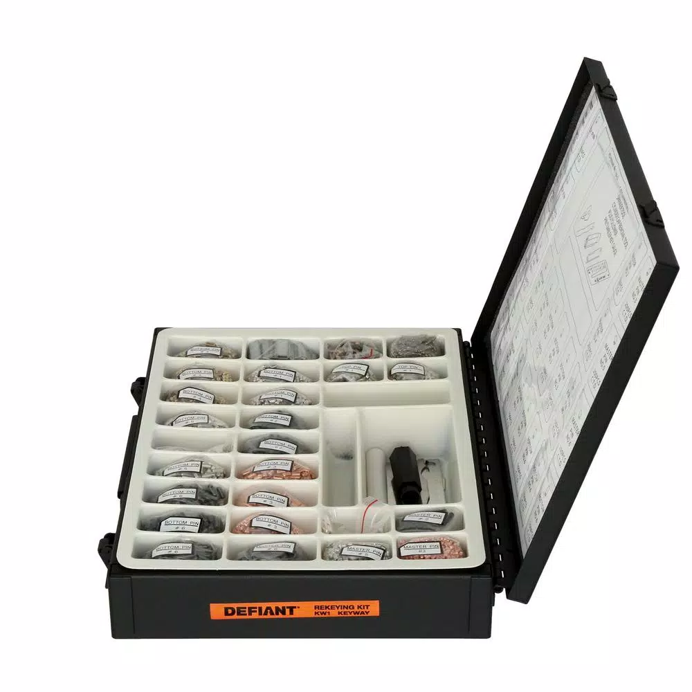 Defiant Rekey Kit with Metal Casing and Master Pins