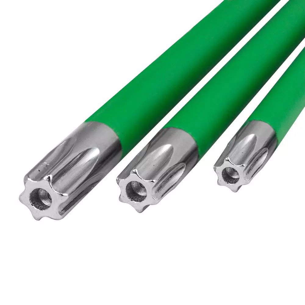 Freeman 9-Piece Extra Long Arm Torx Key Set, Chrome Vanadium Steel, T10-T50
