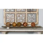 LITTON LANE 35" Silver Rectangular Aluminum Footed Serving Tray with Distressed Texture thumbnail 1