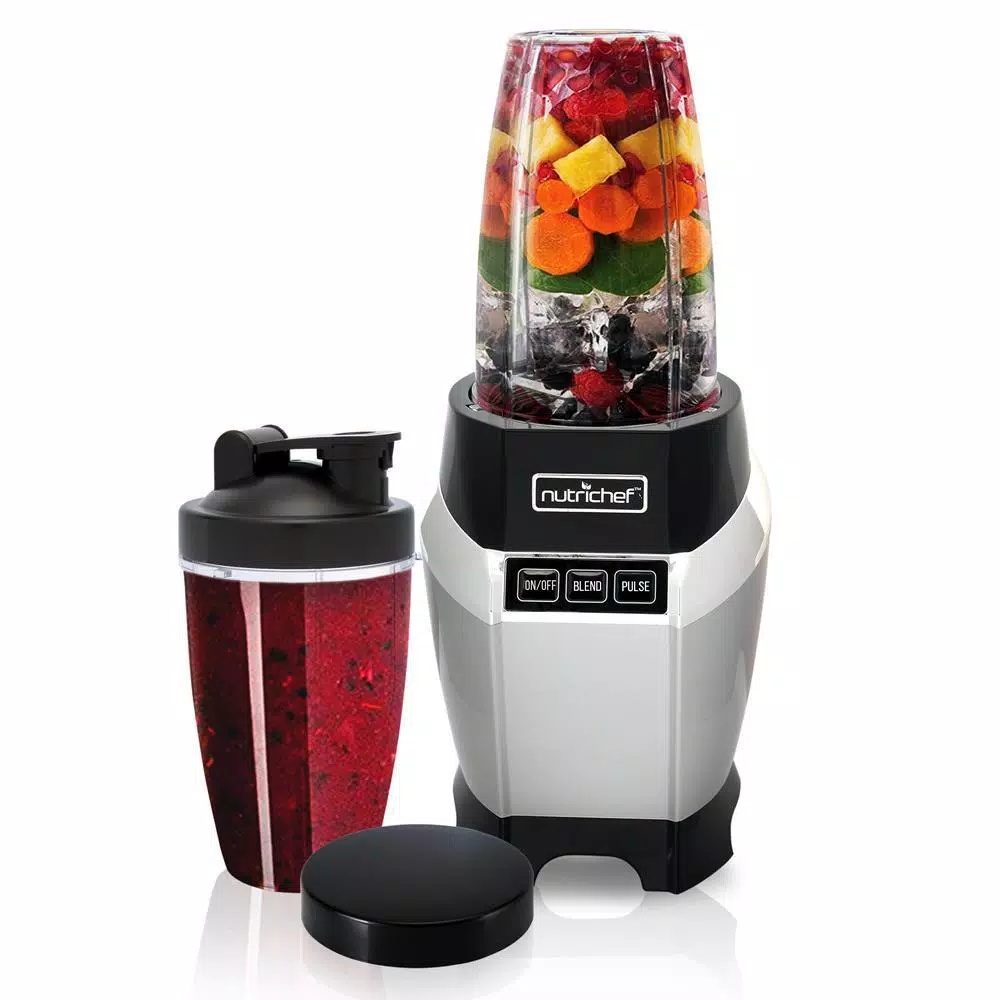 NutriChef 1000W High-Powered Digital Countertop Blender with 24 oz. Tritan Blend Cup