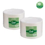Unbranded 10 in. White Sugarcane Plates, 300 Pack - Eco-Friendly Biodegradable Disposable Plates thumbnail 2