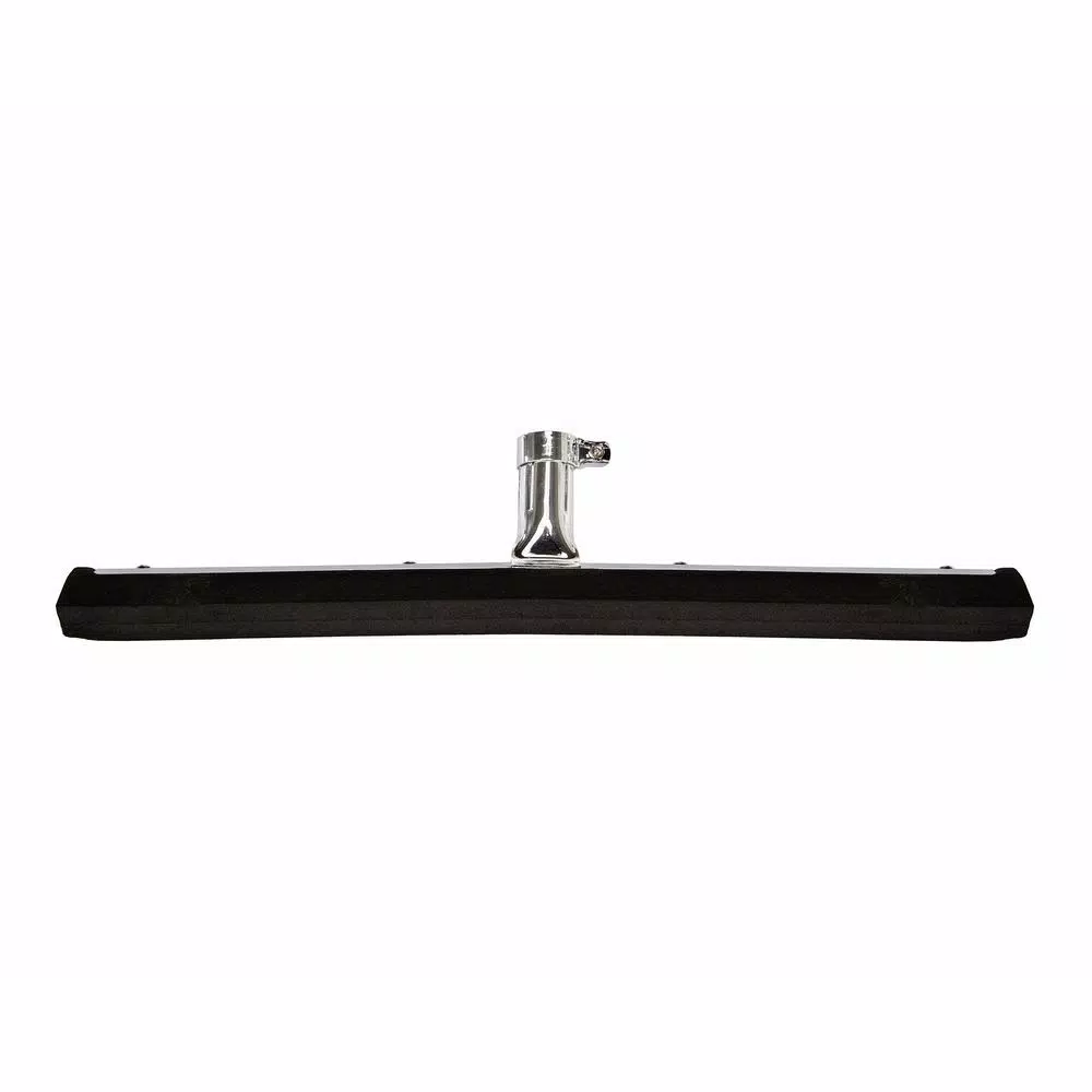 Alpine Industries 18 in. Dual Moss Rubber Professional Locking Floor Squeegee, Black