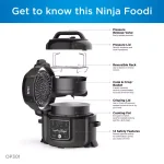 Ninja Foodi 6.5 Qt. Black Stainless Steel Electric Pressure Cooker and Air Fryer with TenderCrisp Technology thumbnail 6