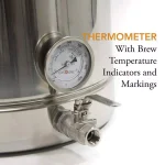 Gas One 40 Qt. Stainless Steel Brew Kettle Complete Kit with Lid and Accessories thumbnail 5