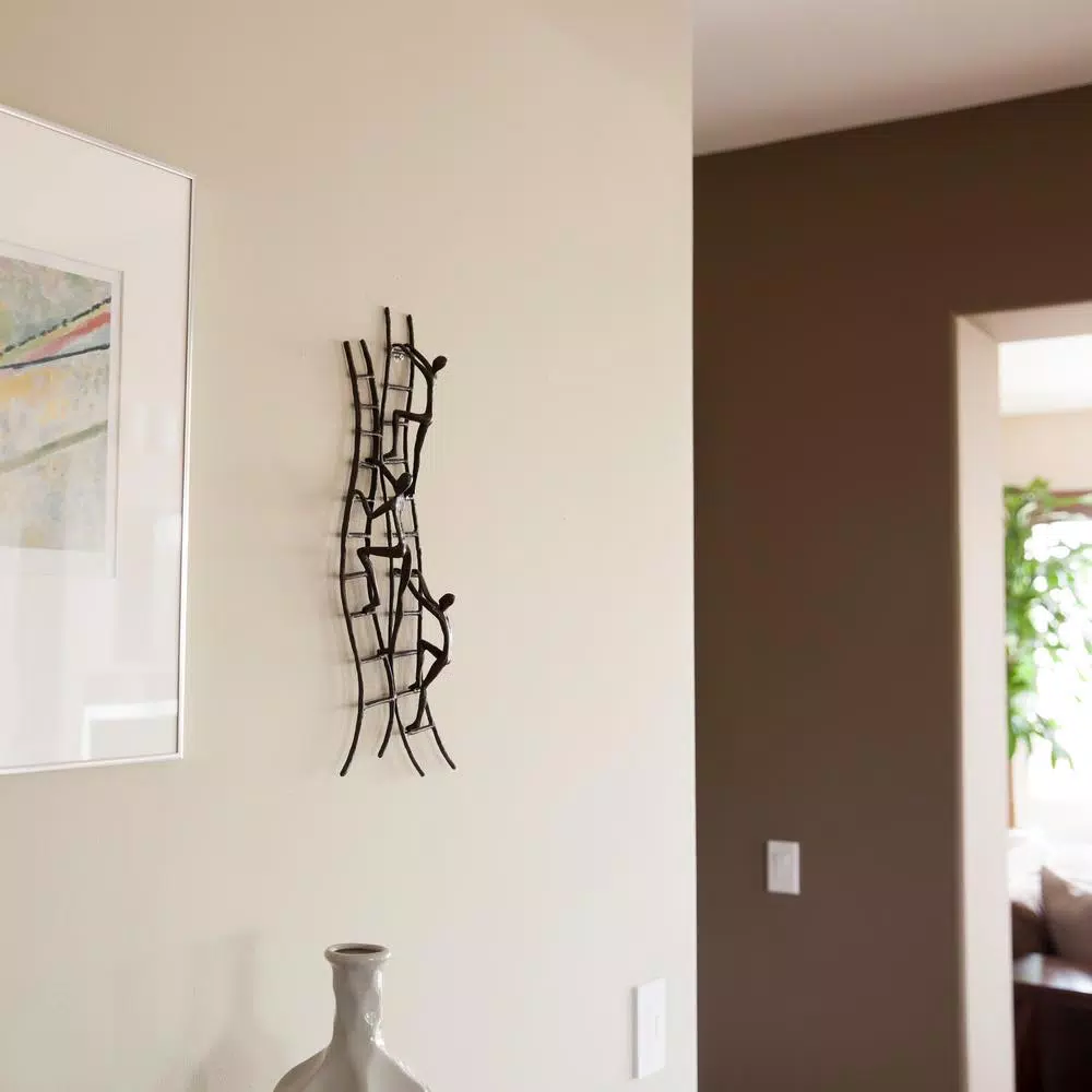 Danya B Climbing to Success Stairway Cast Iron Wall Art Sculpture