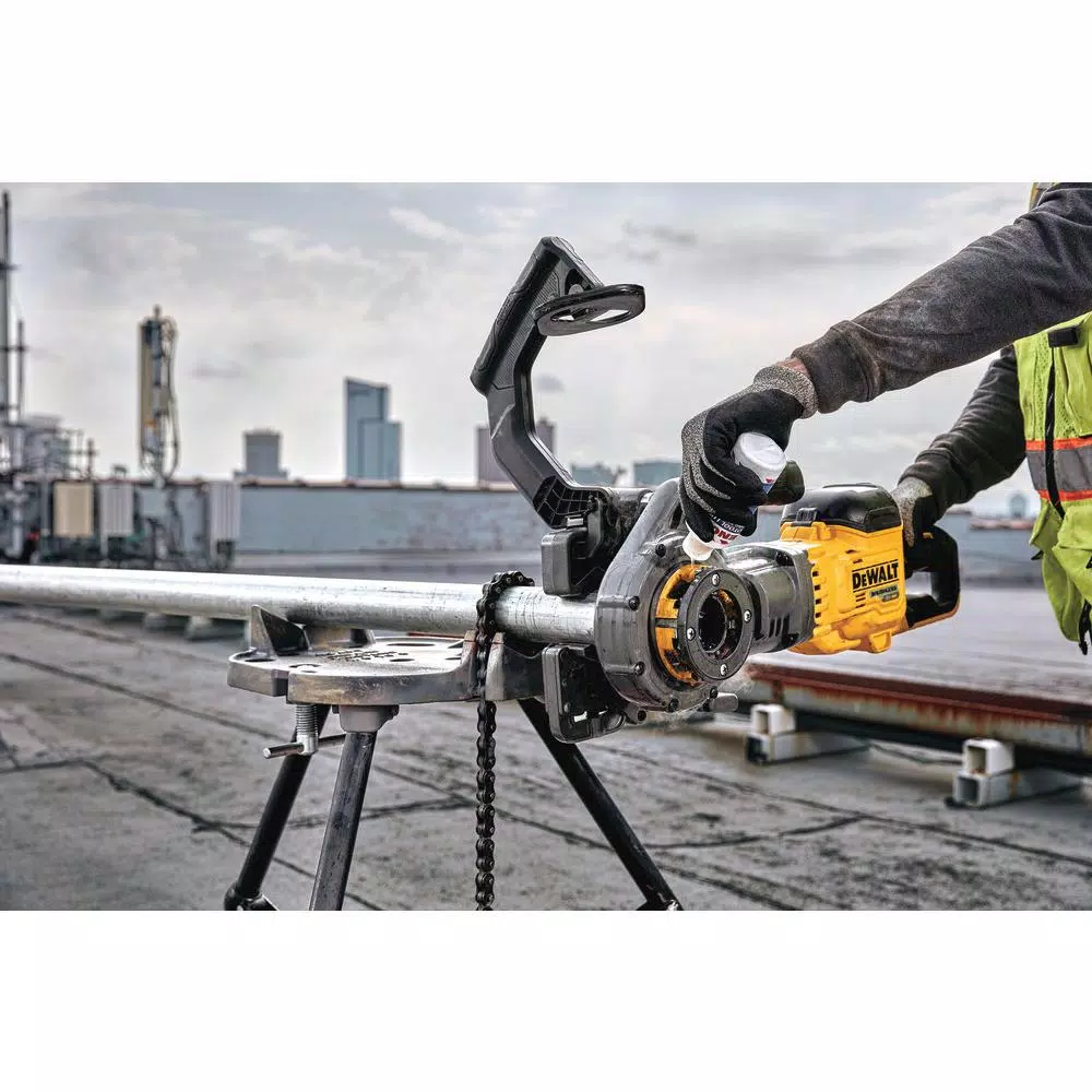 DEWALT FLEXVOLT 60V MAX Cordless 1/2 in. - 2 in. Pipe Threader Kit with (2) 9.0 Ah Batteries & Die Heads