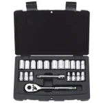 Stanley 20-Piece 1/4 in. Drive SAE & Metric Ratchet and Socket Set thumbnail 1