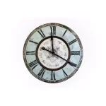 3R Studios Distressed Mint Green Wood Wall Clock - 29-inch French Country Style Oversized Analog Clock thumbnail 6