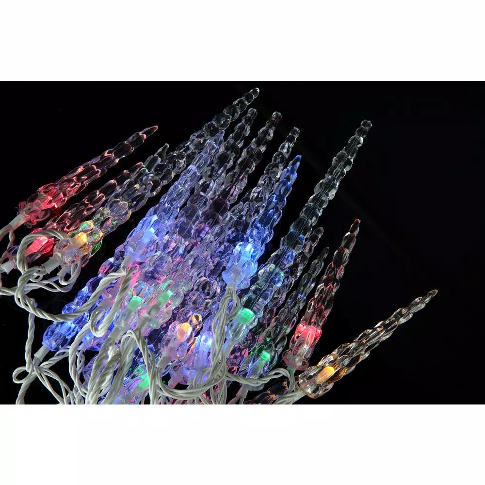 Novolink 80-Light 8mm Mini Globe Multi-Color LED Icicle Lights with Wireless Smart Control
