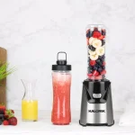 Kalorik Personal Blender, 400-Watt Single Speed Stainless Steel Blender with 2 Tritan 20 oz. Bottles thumbnail 7