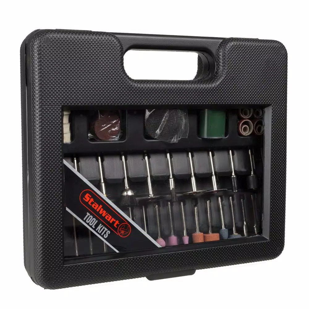 Stalwart 100-Piece Rotary Tool Accessory Kit for Sanding, Grinding, Polishing, and Cutting