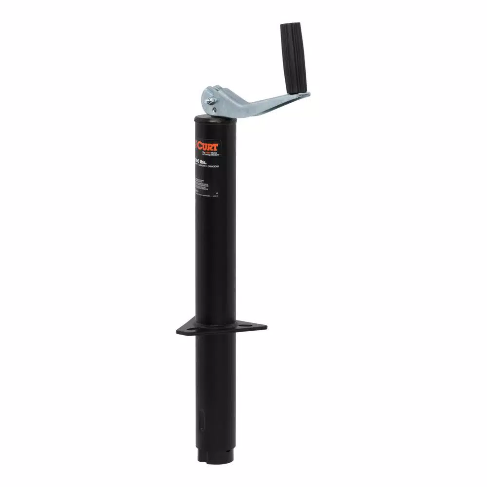 CURT A-Frame Trailer Jack with Top Handle, 2,000 lbs. Capacity, 14 in. Travel