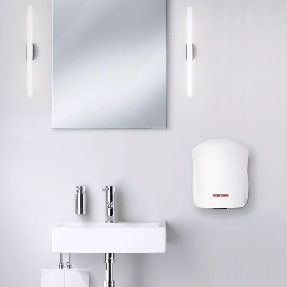 Stiebel Eltron Ultronic 1W High Speed Automatic Electric Hand Dryer - Alpine White, 120V