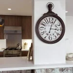 Yosemite Home Decor Caledonian Railway Black Oversized Wall Clock thumbnail 3