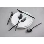 Cambridge Silversmiths Gaze Black Satin 20-Piece Flatware Set, Service for 4 thumbnail 4