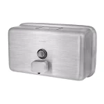 Alpine Industries 1200ml Stainless Steel Manual Liquid Soap Dispenser, Wall-Mounted thumbnail 2