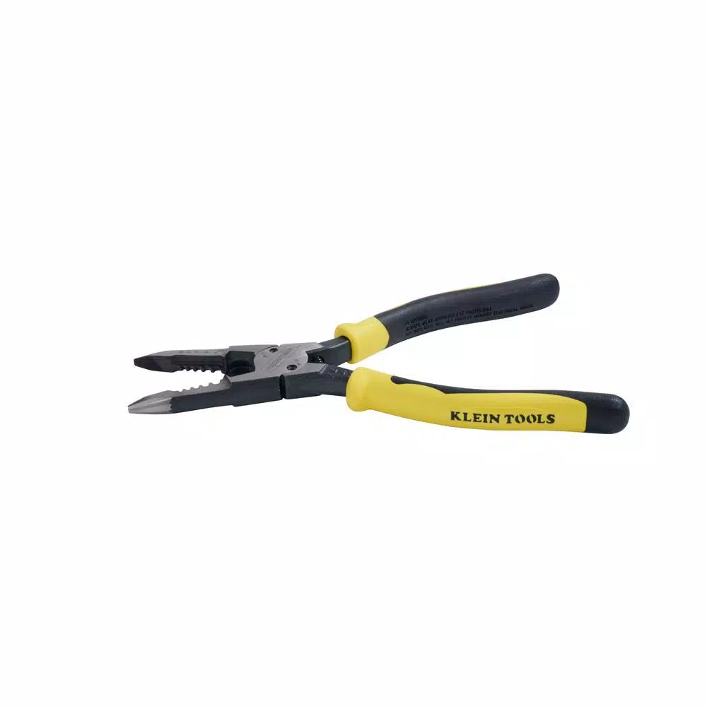 Klein Tools 8-3/8 in. All Purpose Long Nose Pliers with Spring and Wire Stripper