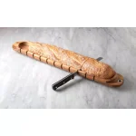 Ironwood Gourmet Acacia Wood Baguette Miter Bread Cutting Board thumbnail 3