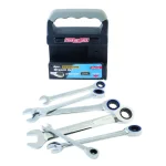 Channellock 6-Piece Metric Ratcheting Wrench Set, 72-Tooth High Carbon Steel Combination Wrenches thumbnail 2