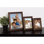 DesignOvation Kieva 5 x 7 in. Brown Solid Wood Picture Frame Set of 6, Distressed Classic Gallery Wall Set thumbnail 6