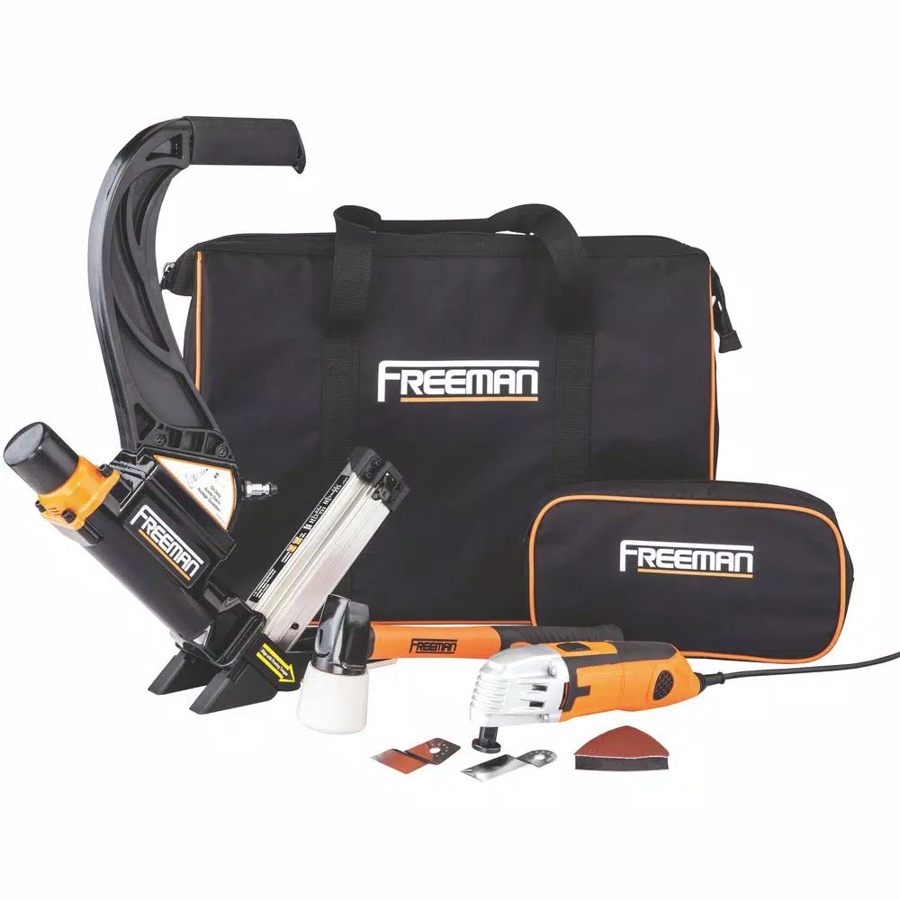 Freeman P50MTCK 2-in-1 Pneumatic Flooring Nailer & Oscillating Multi-Tool Combo Kit