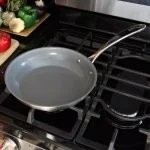 Chantal Induction 21 Steel 10 in. Stainless Steel Ceramic Nonstick Frying Pan, Brushed Stainless Steel thumbnail 4