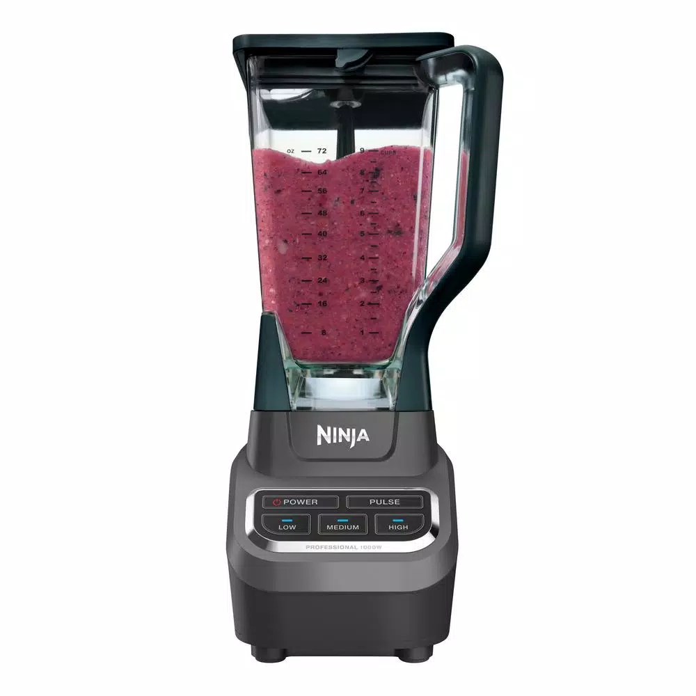 NINJA Professional 72 oz. 3-Speed Black Blender with Stainless Steel Blades