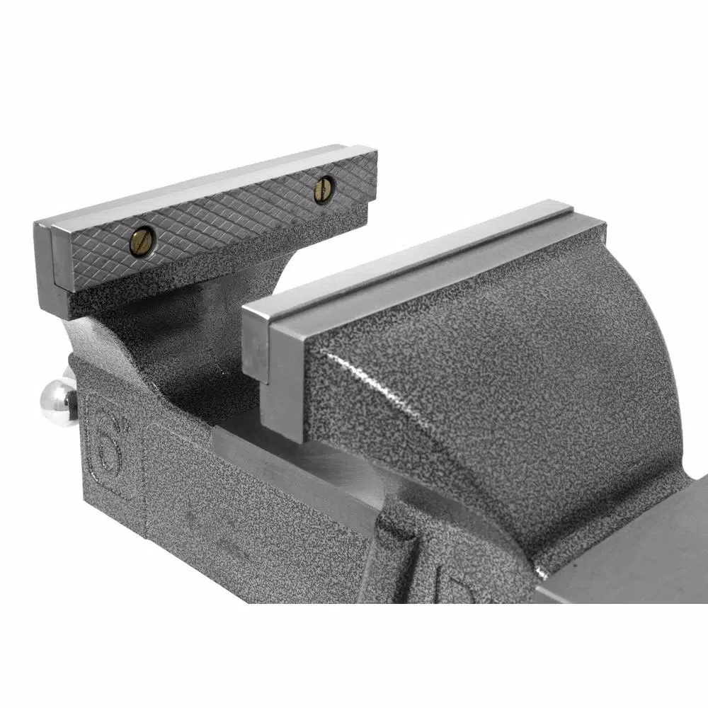 WEN 6-Inch Heavy-Duty Cast Iron Bench Vise with Swivel Base