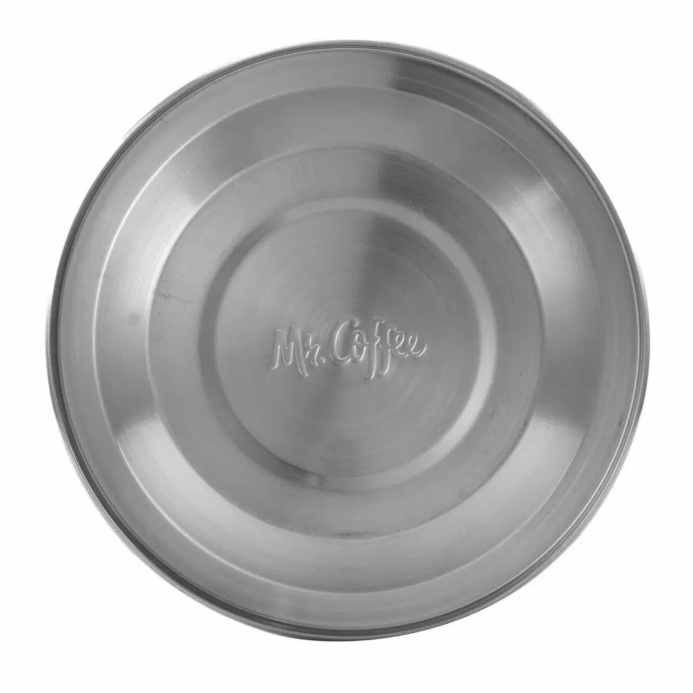 Mr. Coffee Steamline 2 Qt. Stainless Steel Tea Kettle with Whistle, Gray