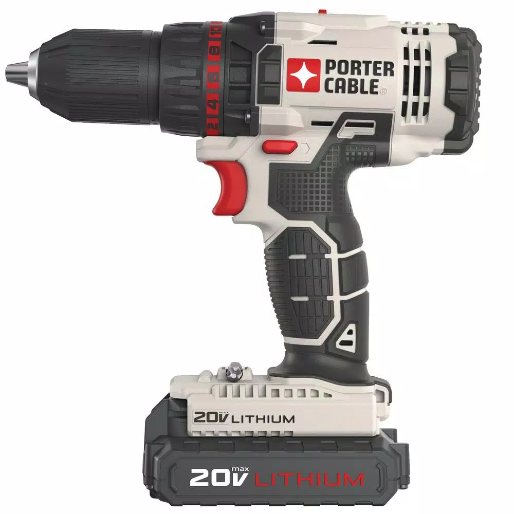 Porter-Cable 20V MAX Lithium-Ion Cordless 1/2 in. Drill/Driver Kit with 2 1.3 Ah Batteries and Charger