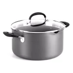 OXO Good Grips 6 qt. Hard-Anodized Aluminum Nonstick Stock Pot with Glass Lid, Gray thumbnail 1