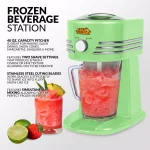 Taco Tuesday 40 oz. Frozen Beverage Station, Lime Green Ice Crusher & Slush Maker thumbnail 3