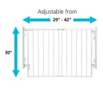 Safety 1st Ready to Install 28 in. Hardware Mounted Child Safety Gate, White thumbnail 4