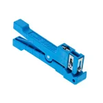 Ideal Adjustable Coax/Fiber Ringer Stripper Tool, 1/8 in. to 7/32 in., Blue thumbnail 3