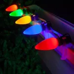 Wintergreen Lighting OptiCore C9 LED Multi-Color Smooth Opaque Christmas Light Bulbs, 25-Pack thumbnail 3