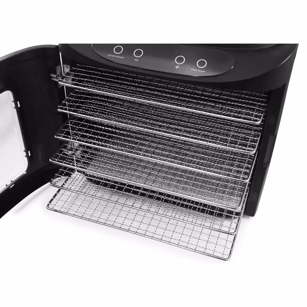 Elite 6-Tier Stainless Steel Mesh Food Dehydrator with Digital Control Panel