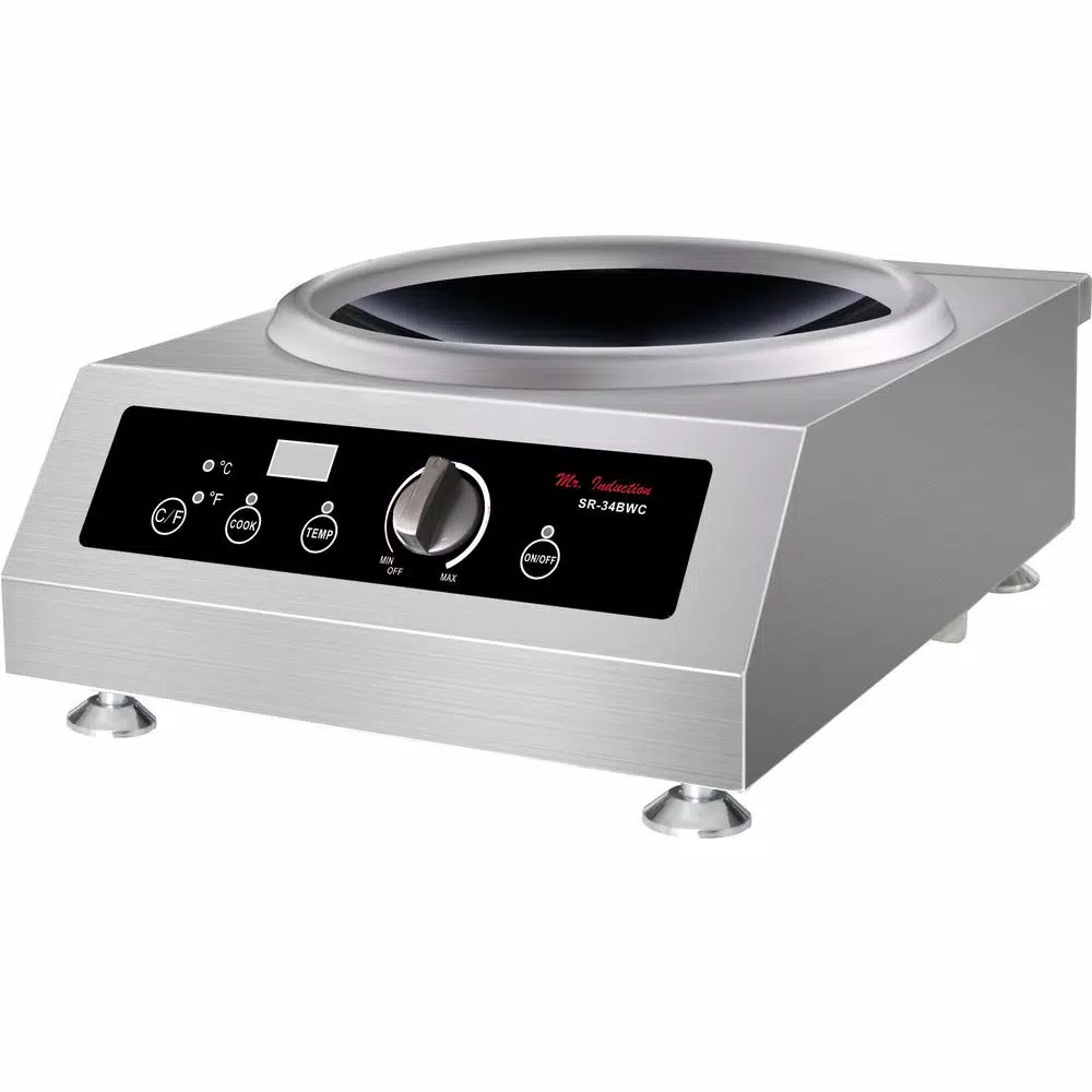 SPT 3400-Watt Commercial Countertop Induction Cooktop - 220-240V Single Burner