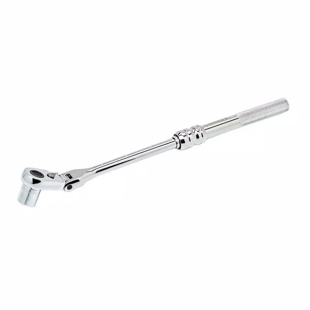 Husky 3/8 in. Drive Flex-Head Extendable Ratchet, 10 in. to 15 in.
