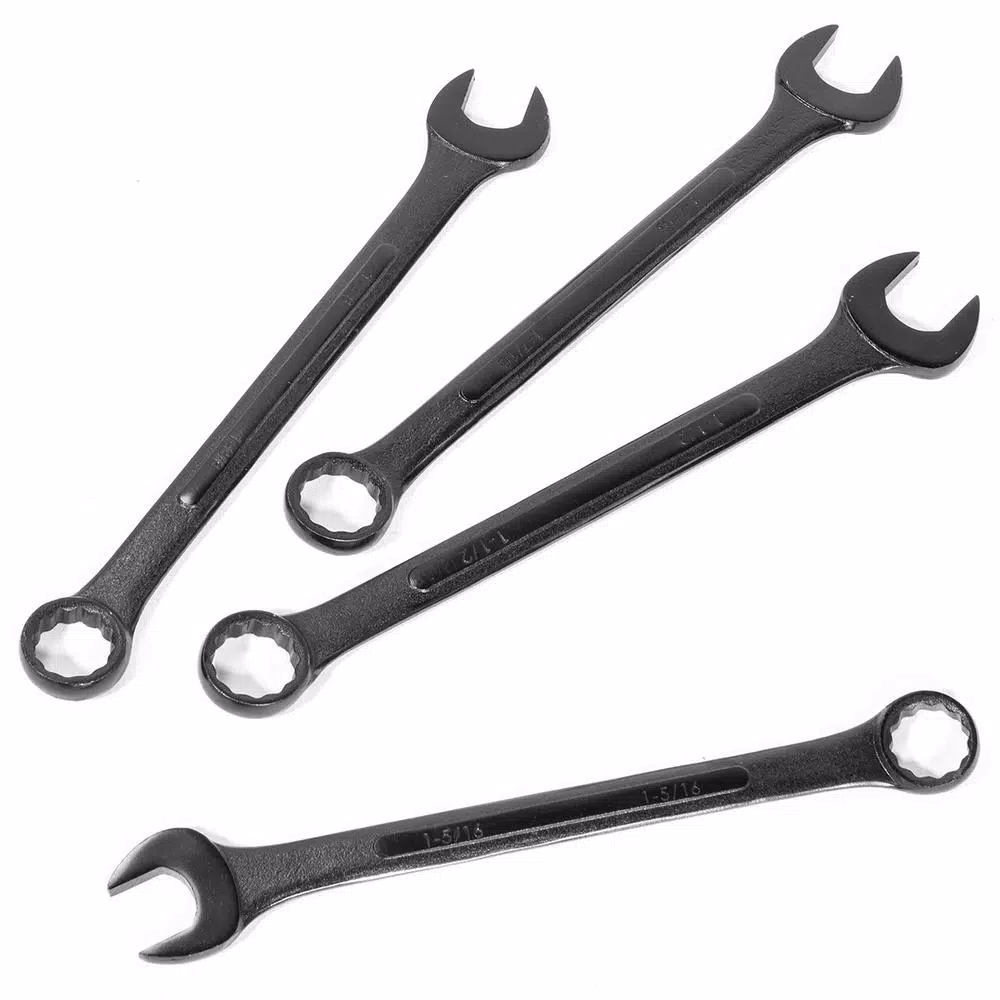 Stark Jumbo SAE Black Oxide Combination Wrench Set, 10-Piece