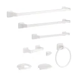 Franklin Brass Futura 18 in. White Towel Bar thumbnail 4