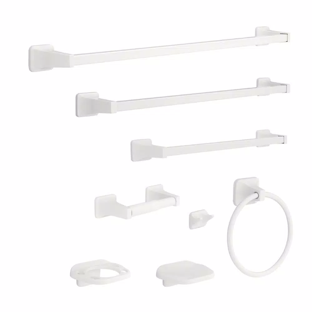 Franklin Brass Futura 18 in. White Towel Bar