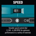Makita 18V X2 LXT Brushless 6-1/2" Plunge Circular Saw (Tool Only) with 55T Carbide Blade thumbnail 11