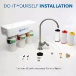 Aquasana 3-Stage Under Counter Water Filtration System with Brushed Nickel Faucet thumbnail 13