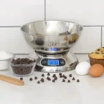 Escali Rondo Stainless Steel Digital Food Scale with Removable Bowl thumbnail 1