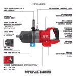 Milwaukee M18 FUEL 1 in. High Torque Impact Wrench with ONE-KEY, Brushless Cordless D-Handle (Tool-Only) thumbnail 3