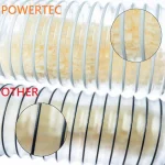 POWERTEC 3 in. x 50 ft. Clear PVC Heavy-Duty Flexible Dust Collection Hose thumbnail 5