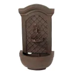 Sunnydaze Decor Rosette Leaf Outdoor Wall Fountain, Electric Powered Water Feature thumbnail 1