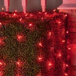 Wintergreen Lighting 48 in. x 72 in. 100-Light M5 Red LED Net Light Set thumbnail 2